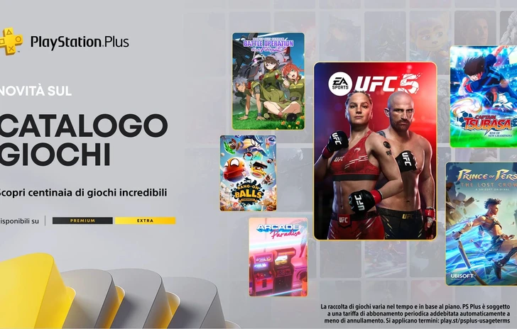 PlayStation Plus i giochi Extra e Premium di marzo con UFC 5