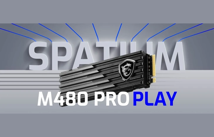 Spatium M480 Pro  MSI e la nuova linea gaming SSD PCIe 40