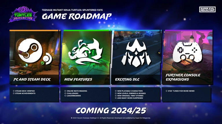 Teenage Mutant Ninja Turtles Splintered Fate la roadmap postlancio