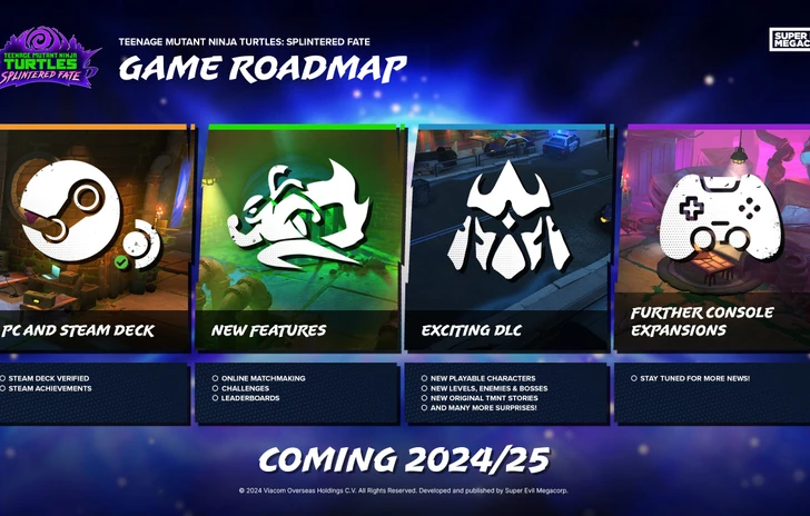 Teenage Mutant Ninja Turtles Splintered Fate la roadmap postlancio