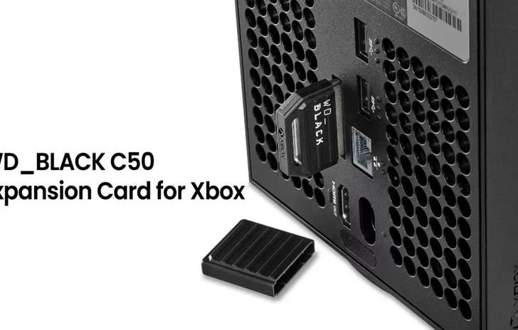 WDBlack C50  Ecco la card di espansione per Xbox