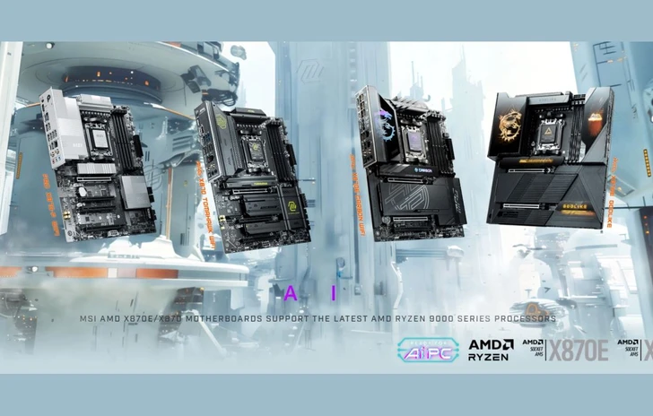 MSI e AMD Ryzen 7 9800X3D  Processore con architettura Zen 5