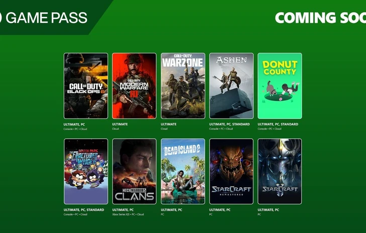 Xbox Game Pass la seconda ondata di ottobre con Black Ops 6