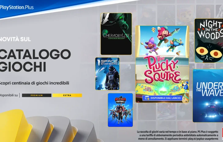 PlayStation Plus i giochi Extra e Premium di settembre