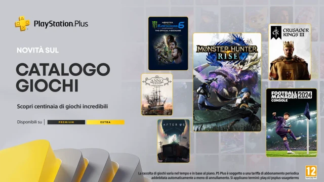 PlayStation Plus: i giochi extra e premium di giugno, con MH Rise