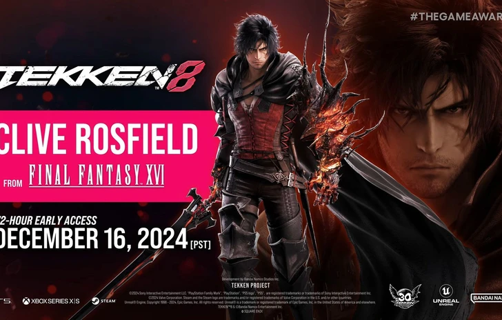 Clive Rosfield da Final Fantasy 16 arriva in Tekken 8