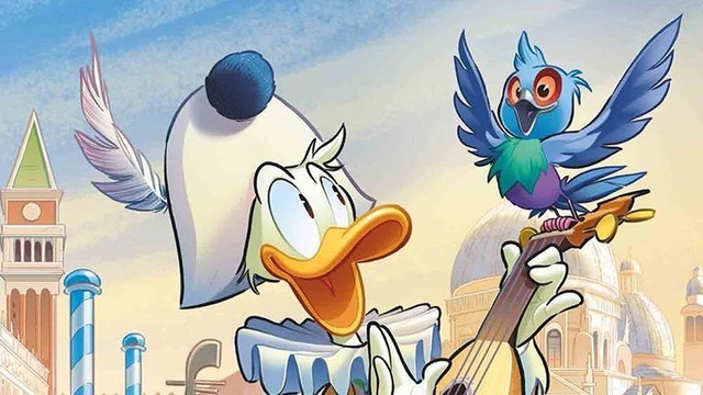 Topolino 3616 va a Venezia col primo atto de Le Maschere