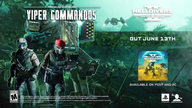 Helldivers 2, annunciata la Warbond "Viper Commandos"