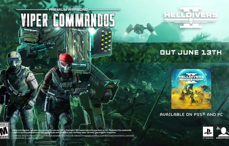 Helldivers 2 annunciata la Warbond Viper Commandos