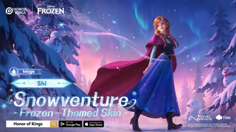 Honor of Kings x Disney's Frozen: la Collaborazione parte Oggi!