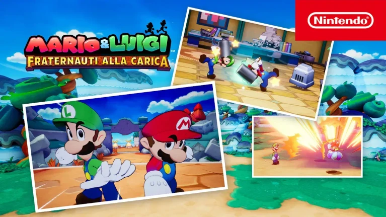 Mario  Luigi Fraternauti alla Carica  il trailer del combat system