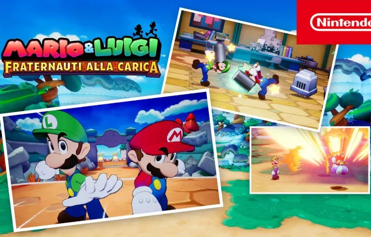 Mario  Luigi Fraternauti alla Carica  il trailer del combat system