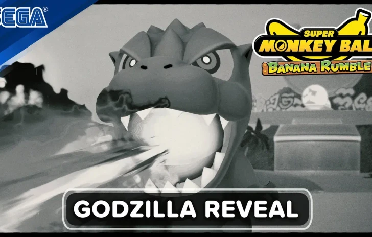 Super Monkey Ball Banana Rumble  Godzilla Reveal Trailer