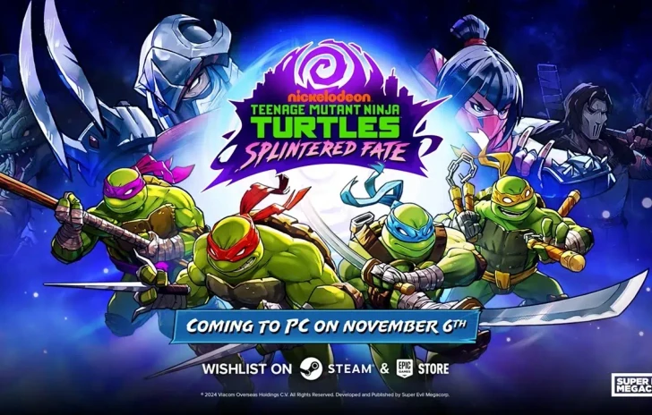 Teenage Mutant Ninja Turtles Splintered Fate arriva su PC il 6 novembre