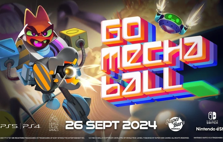 Go Mecha Ball larcade twinstick su Switch e PlayStation dal 26 settembre