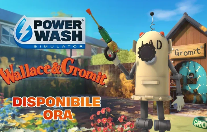 PowerWash Simulator disponibile il DLC con Wallace  Gromit