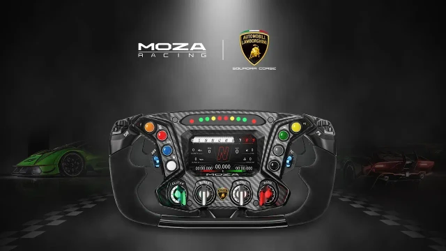 Moza Racing  Automobili Lamborghini Squadra Corse  Volante Essenza SCV12 SimRacing