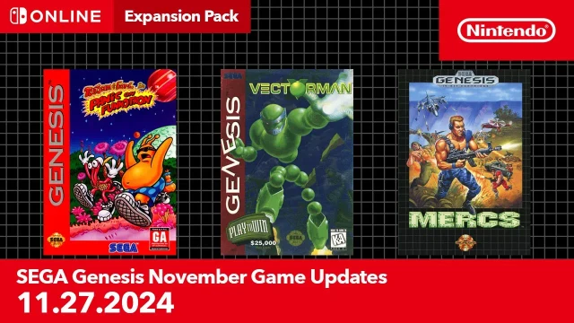 SEGA Genesis  November 2024 Game Update  Nintendo Switch Online  Expansion Pack