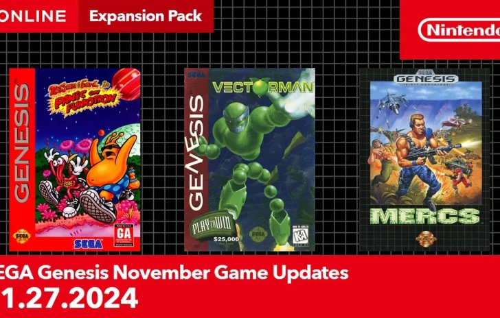 SEGA Genesis  November 2024 Game Update  Nintendo Switch Online  Expansion Pack