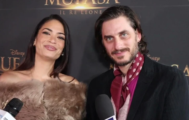 Mufasa Elodie e Luca Marinelli sul red carpet