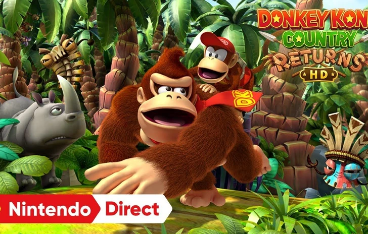 Donkey Kong Country Returns HD  il trailer di annuncio