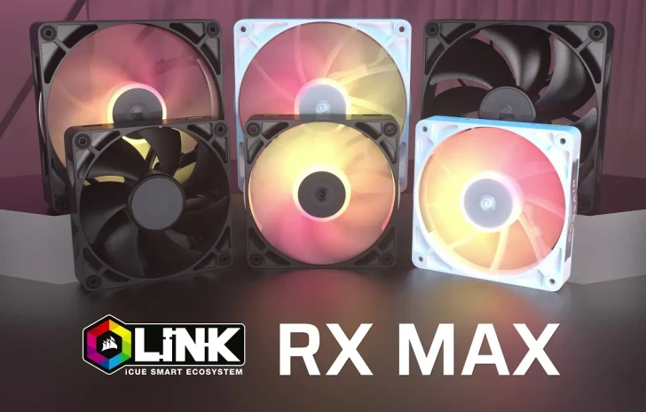 iCUE Link RX Max  Le nuove ventole Corsair