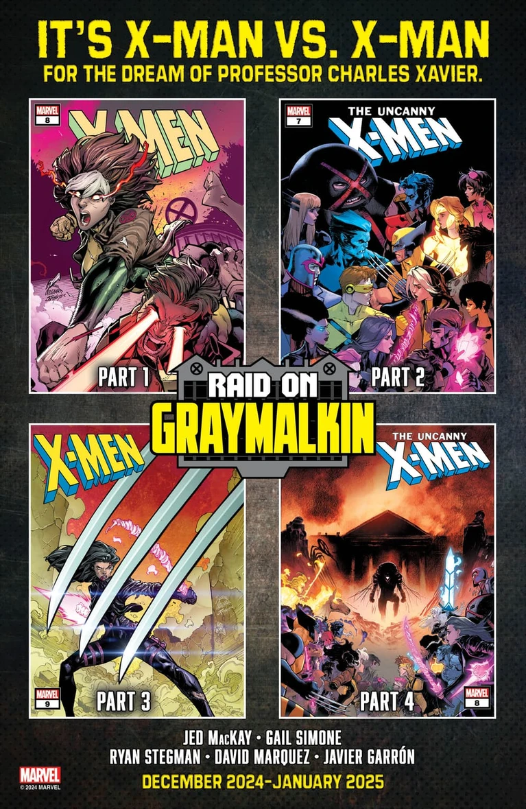 Raid on Graymalkin sarà il crossover che ridefinirà il futuro degli X-Men