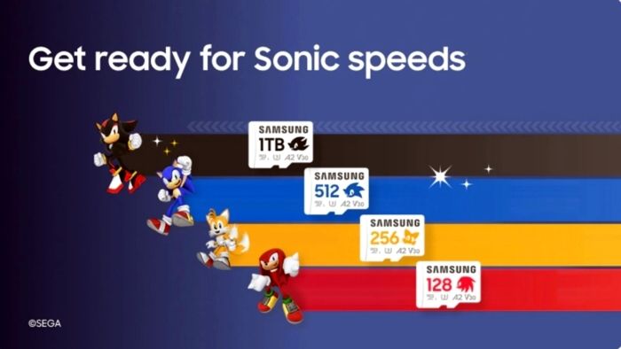 Sonic & SEGA – Le nuove microSD di Samsung